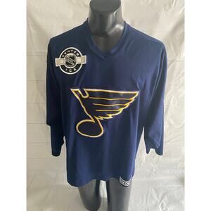 St. Louis Blues Center Ice CCM Official License NHL Jersey Adult Medium VTG #
